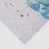 Eenhoorn Rainbow Waterverf schilderij kunstweefsel Tissuepapier (Detail)