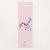 Eenhoorn Rainbow Yoga Pose Schattigee Grappige Naa Yogamat (Voorkant)