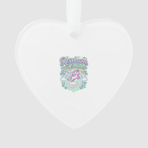 Eenhoorn Reageert met Glitters Premium Vector Stic Ornament