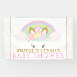 Eenhoorn Regenboog Baby shower Banners