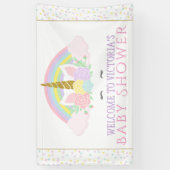 Eenhoorn Regenboog Baby shower Banners (Verticaal)