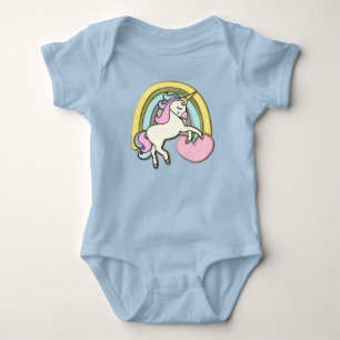 eenhoorn regenboog hart hoorn fantasie romper