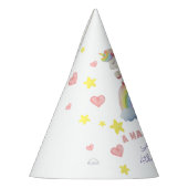 Eenhoorn Regenboog magische dag verjaardag Feesthoedjes (Links)