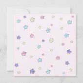 Eenhoorn Regenboog Meisjes Verjaardag Party Uitnod Kaart (Achterkant)