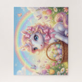 Eenhoorn Regenboog Pasen Legpuzzel (Verticaal)