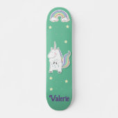 Eenhoorn Regenboog Persoonlijke Skateboard (Voorkant)