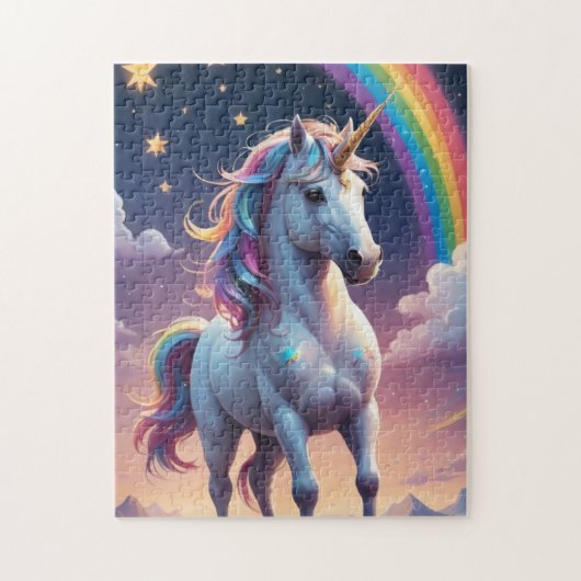 Eenhoorn & Regenboog Puzzel (Verticaal)