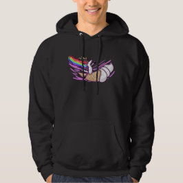Eenhoorn Regenboog Rijdende Ijsje Kegel Hoodie