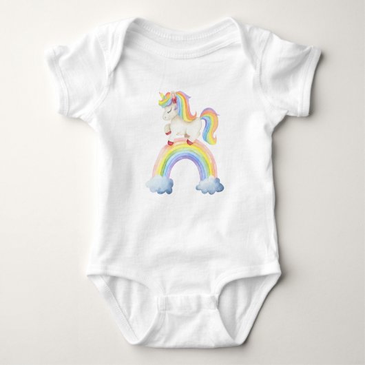Eenhoorn Regenboog  Romper (Voorkant)