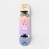 Eenhoorn regenboog Skateboard (Voorkant)