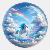 Eenhoorn Regenboog Sticker – Soaring Fantasy Magic (Voorkant)