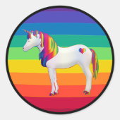 Eenhoorn Regenboog Stickers (Voorkant)