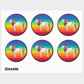 Eenhoorn Regenboog Stickers (Vel)
