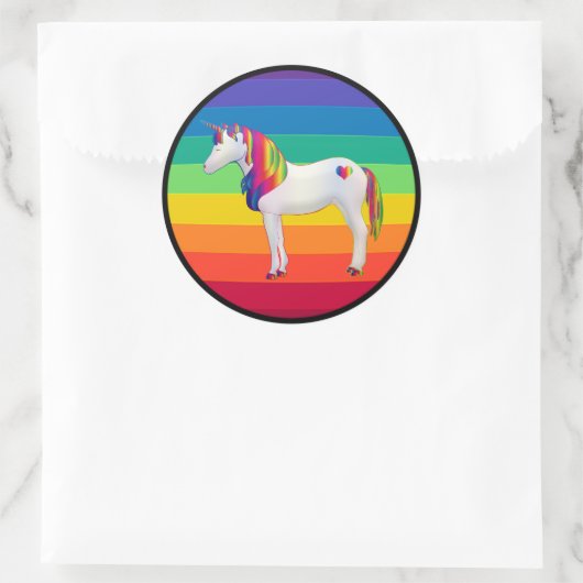 Eenhoorn Regenboog Stickers (Tas)