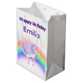 Eenhoorn Regenboog Verjaardags Cadeautas (Voorkant Gekanteld)