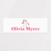 Eenhoorn, Regenboog, Vlinder en Bloem personaliser Labels (Design 1)