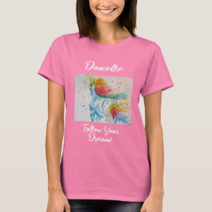 Eenhoorn Regenboog Volg je dromen Meisjes T-shirt