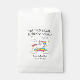 Eenhoorn Regenboog Witte Favorieten Zak Bedankzakje