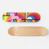 Eenhoorn Regenboog Wolken Skateboard Deck (Horizontaal)