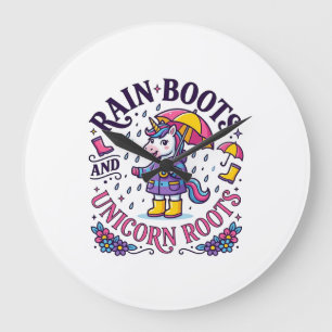 Eenhoorn regenlaarzen en Eenhoorn Roots Commercial Grote Klok