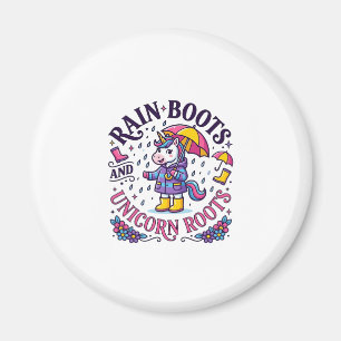 Eenhoorn regenlaarzen en Eenhoorn Roots Commercial Magneet