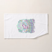 Eenhoorn Reïncarneert met Glitters Premium Vector Handdoek (Handdoek)