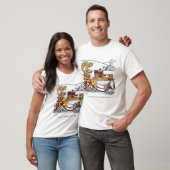 Eenhoorn Rendier wit T-shirt (Unisex)