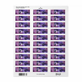 Eenhoorn retouradres mailinglabels etiket (Full Sheet)