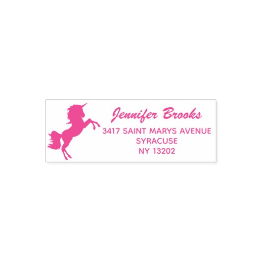 Eenhoorn Retouradres Stempel (Design)
