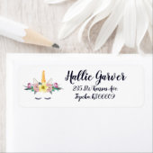 Eenhoorn retouradreslabels etiket (Insitu)