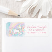 Eenhoorn retouradreslabels etiket (Insitu)