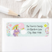 Eenhoorn retouradreslabels etiket (Insitu)