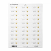 eenhoorn-retouradresstickers etiket (Full Sheet)