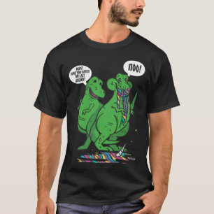 Eenhoorn Riding Rex Dinosaurus Jongens Meisjes Man T-shirt
