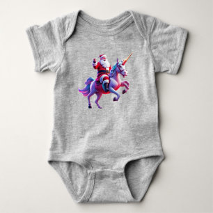 Eenhoorn Riding Santa Romper