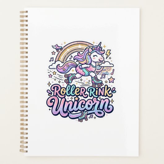 Eenhoorn Roller Rink Eenhoorn Premium Vector Stick Planner (Voorkant)