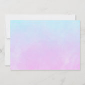 Eenhoorn Roller Skating Verjaardagsfeest Foto Kaart (Achterkant)