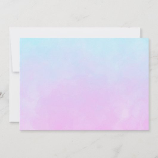 Eenhoorn Roller Skating Verjaardagsfeest Foto Kaart (Achterkant)