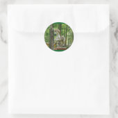 Eenhoorn Ronde Sticker (Tas)
