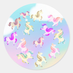 eenhoorn ronde sticker