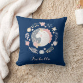 Eenhoorn Roze Blauw Mooie Persoonlijke Naam Kussen (Deken)