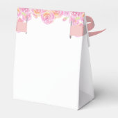 Eenhoorn Roze Bloemen Gouden Harten Verjaardag Bedankdoosjes (Achterkant)