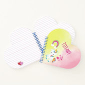  Eenhoorn Roze en Geel Notitieboek (Binnen)