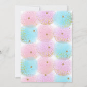 Eenhoorn Roze Goud Magische Verjaardag Kaart (Achterkant)