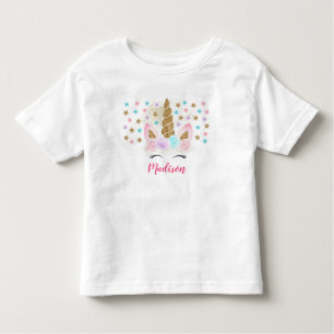 Eenhoorn Roze & Goud Magische Verjaardag Kinder Shirts