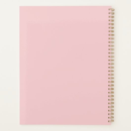 EENHOORN ROZE+GOUD PLANNER (Achterkant)