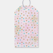 Eenhoorn Roze & Goud Verjaardag Dank u Cadeaulabel (Achterkant)