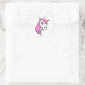 Eenhoorn Roze Sticker (Tas)