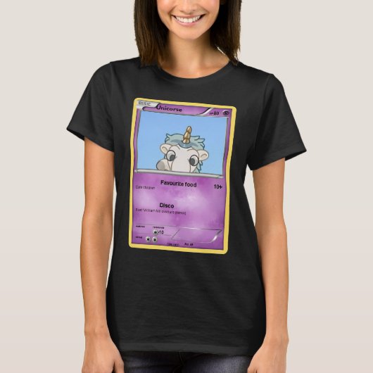 eenhoorn roze t-shirt (Voorkant)