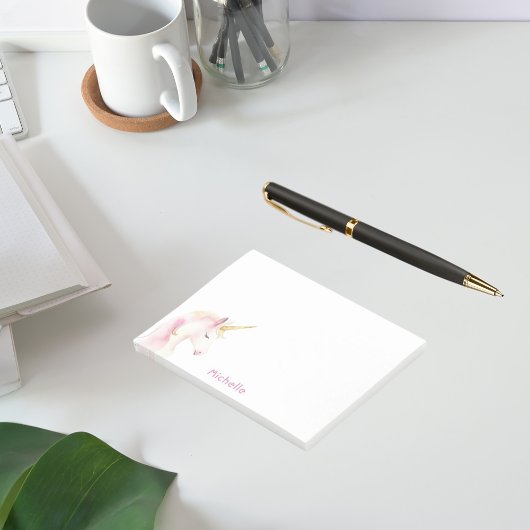 Eenhoorn roze wit naam meisje post-it® notes